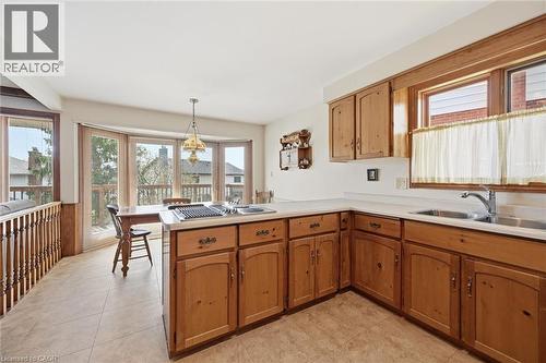 2018 Barlow Crescent, Burlington, ON - Indoor Photo Showing Kitchen With Double Sink