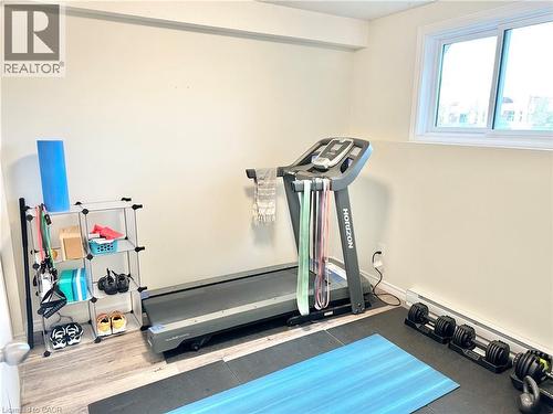 Bedroom - currently used as a work out room - 60 Donly Drive S Unit# 101, Simcoe, ON - Indoor Photo Showing Gym Room