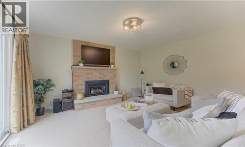 159 Burnett Avenue, Cambridge, ON - Indoor Photo Showing Living Room With Fireplace