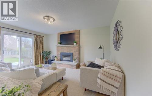 159 Burnett Avenue, Cambridge, ON - Indoor Photo Showing Living Room With Fireplace