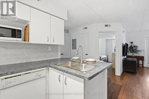 308 - 4015 Kilmer Drive, Burlington, ON - Indoor Photo Showing Kitchen With Double Sink