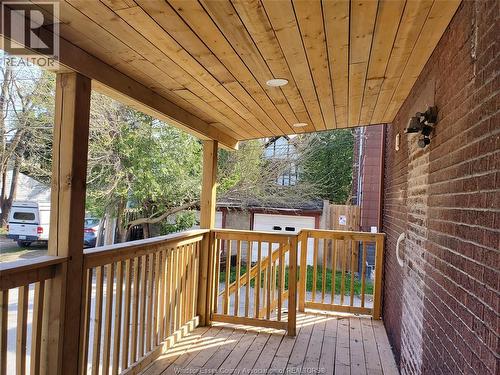 348 Caroline, Windsor, ON - Outdoor With Deck Patio Veranda With Exterior