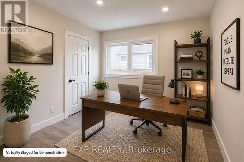 AI staged for demonstration purposes only. - 361 Prospect Avenue, Kitchener, ON - Indoor Photo Showing Office