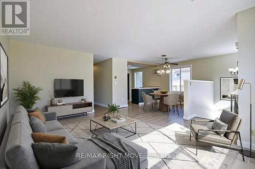 Photo is Digtially Staged. - 162 Pratt Crescent, Gravenhurst, ON - Indoor Photo Showing Living Room