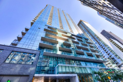 Exterior - 307-1155 Rue De La Montagne, Montréal (Ville-Marie), QC - Outdoor With Balcony With Facade