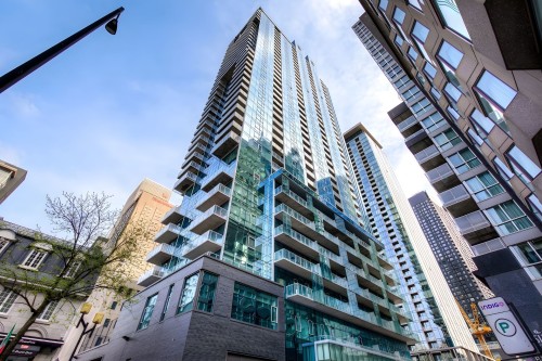 Exterior - 307-1155 Rue De La Montagne, Montréal (Ville-Marie), QC - Outdoor With Balcony With Facade
