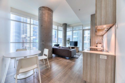 Living Room - 307-1155 Rue De La Montagne, Montréal (Ville-Marie), QC - Indoor