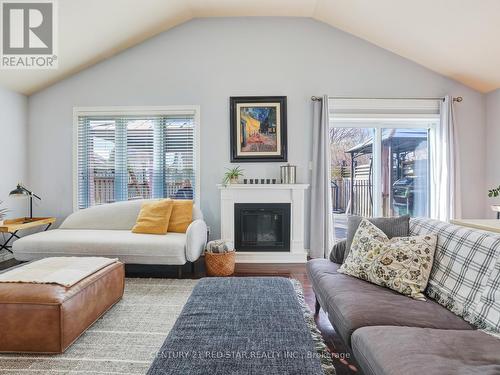 631 Doon South Drive, Kitchener, ON - Indoor Photo Showing Living Room With Fireplace
