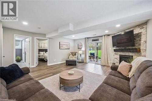 79 Fairlake Drive, Cambridge, ON - Indoor Photo Showing Living Room With Fireplace