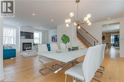 1748 Centre Road, Flamborough, ON - Indoor With Fireplace