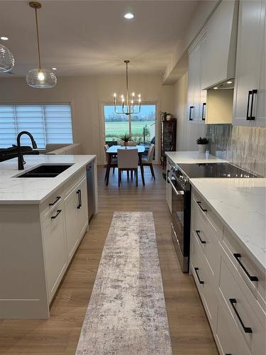 76 Outback Drive, Brandon, MB - Indoor Photo Showing Kitchen With Double Sink With Upgraded Kitchen