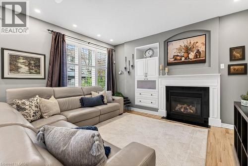 5901 Chercover Court, Burlington, ON - Indoor Photo Showing Living Room With Fireplace