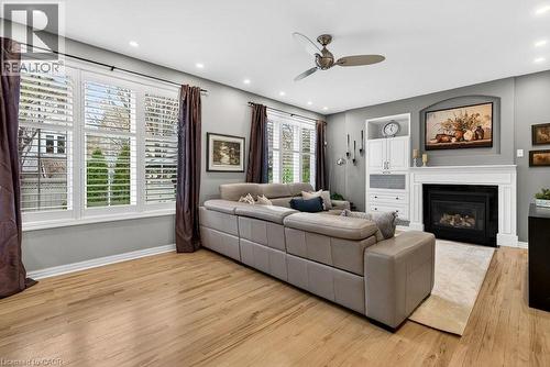 5901 Chercover Court, Burlington, ON - Indoor Photo Showing Living Room With Fireplace