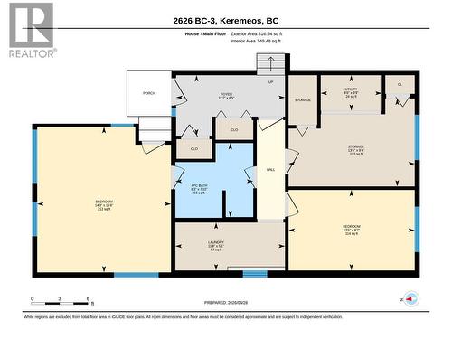 House - Main Floor Plan - 2626 Highway 3, Keremeos, BC 