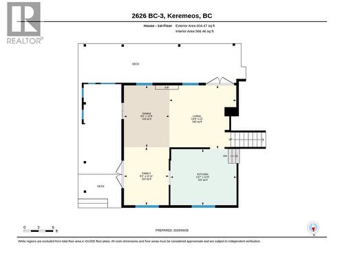 House - 1st Floor Plan - 2626 Highway 3, Keremeos, BC 