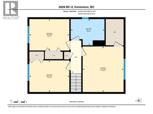 House - 2nd Floor Plan - 2626 Highway 3, Keremeos, BC 