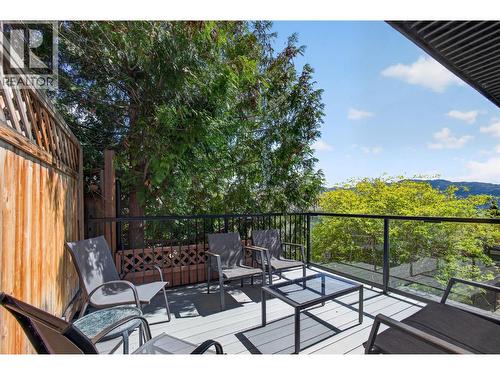 Private deck with lake view for the suite - 3859 Carrall Road, West Kelowna, BC 