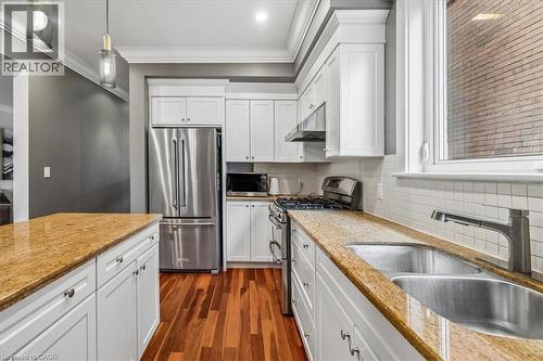 40 Stanley Avenue, Hamilton, ON - Indoor Photo Showing Kitchen With Double Sink