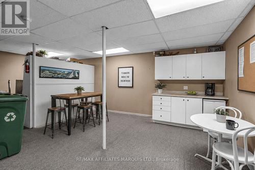 Virtually Staged Lunch Room - 111 Montreal Road, Cornwall, ON 