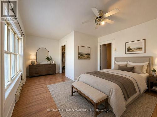 Upstairs bedroom apartment virtually staged - 111 Montreal Road, Cornwall, ON 