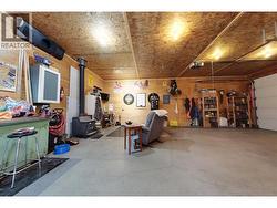 Interior of shop with wood stove - 