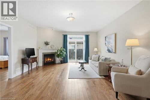 3 Ecker Lane, Binbrook, ON - Indoor Photo Showing Living Room With Fireplace