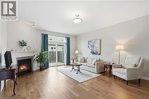 3 Ecker Lane, Binbrook, ON - Indoor Photo Showing Living Room With Fireplace