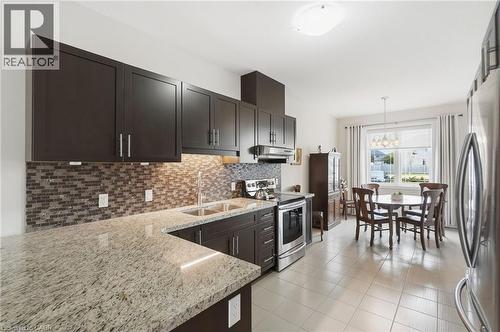 3 Ecker Lane, Binbrook, ON - Indoor Photo Showing Kitchen With Double Sink With Upgraded Kitchen