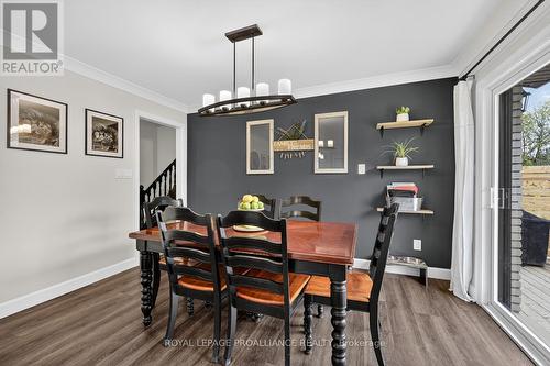 9 Willow Drive, Augusta, ON - Indoor Photo Showing Dining Room With Fireplace