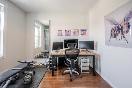 Chambre à coucher - 2602  - 2604 Av. Mercier, Montréal (Mercier/Hochelaga-Maisonneuve), QC - Indoor Photo Showing Office