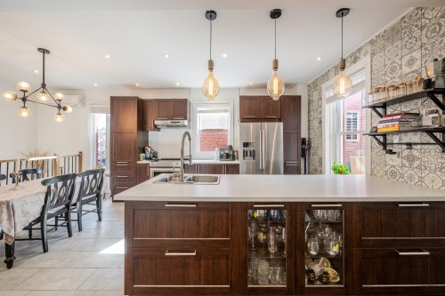 Cuisine - 2602  - 2604 Av. Mercier, Montréal (Mercier/Hochelaga-Maisonneuve), QC - Indoor Photo Showing Kitchen With Double Sink With Upgraded Kitchen