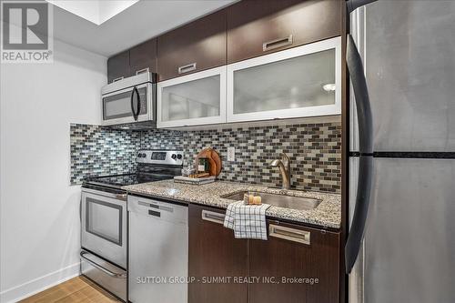 1012 - 100 Western Battery Road, Toronto, ON - Indoor Photo Showing Kitchen With Stainless Steel Kitchen With Upgraded Kitchen
