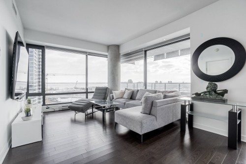 Salon - 1706-199 Rue De La Rotonde, Montréal (Verdun/Île-Des-Soeurs), QC - Indoor Photo Showing Living Room