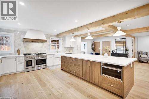 17 Braemar Place, Hamilton, ON - Indoor Photo Showing Kitchen With Upgraded Kitchen