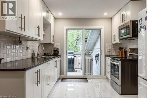 1345 Ester Drive, Burlington, ON - Indoor Photo Showing Kitchen With Double Sink