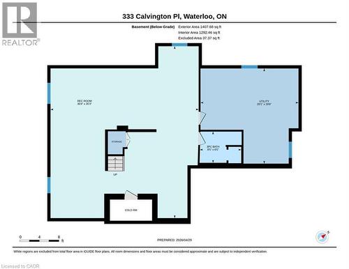 Floor plan - 333 Calvington Place, Waterloo, ON - Other