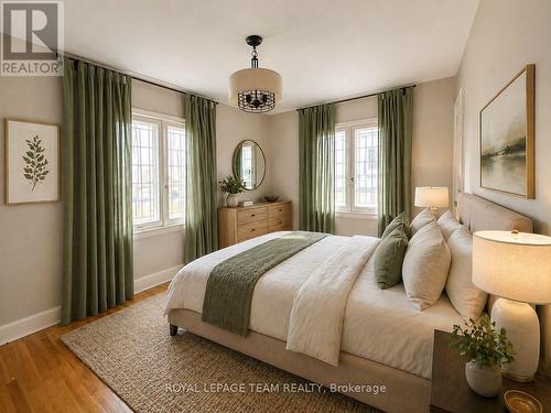 Bedroom # 3, virtually staged - 84 Riverdale Avenue, Ottawa, ON - Indoor Photo Showing Bedroom