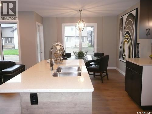 535 Traeger Manor, Saskatoon, SK - Indoor Photo Showing Kitchen With Double Sink