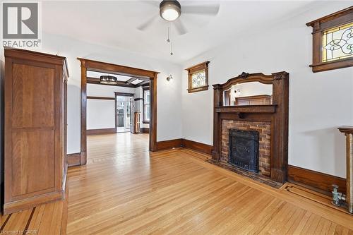 81 Carrick Avenue, Hamilton, ON - Indoor With Fireplace