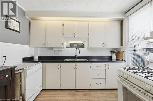 224 Balsam Avenue S, Hamilton, ON - Indoor Photo Showing Kitchen With Double Sink