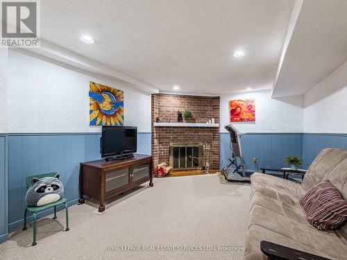 77 Martindale Crescent, Brampton, ON - Indoor With Fireplace