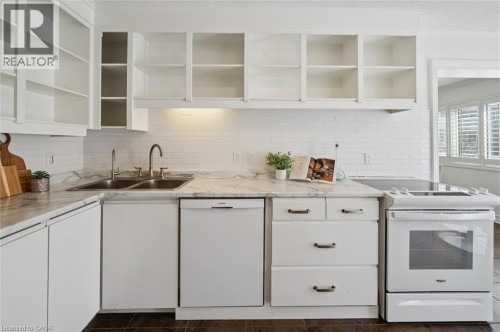 295 Water Street Unit# 21, Guelph, ON - Indoor Photo Showing Kitchen With Double Sink