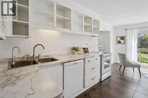 295 Water Street Unit# 21, Guelph, ON - Indoor Photo Showing Kitchen With Double Sink