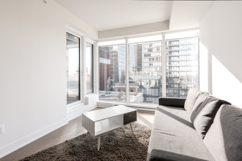 Salon - 905-1288 Rue St-Antoine O., Montréal (Ville-Marie), QC - Indoor Photo Showing Living Room