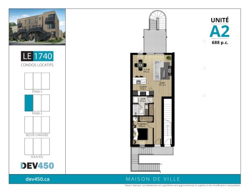 Floor Plan - 2-1740 Rue De Roberval, Montréal (Le Sud-Ouest), QC - Other
