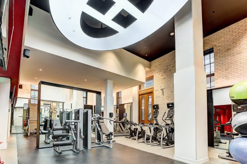 Exercise Room - 2511-1188 Rue St-Antoine O., Montréal (Ville-Marie), QC - Indoor Photo Showing Gym Room