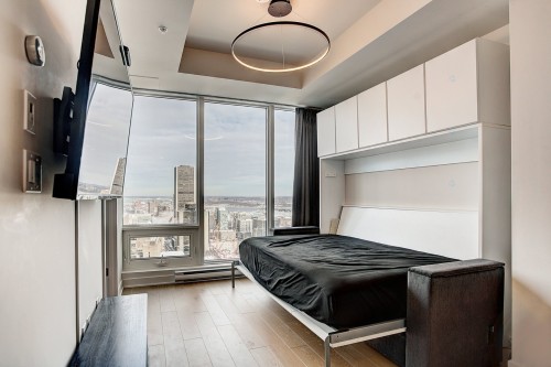Salon - 4011-1188 Rue St-Antoine O., Montréal (Ville-Marie), QC - Indoor Photo Showing Bedroom