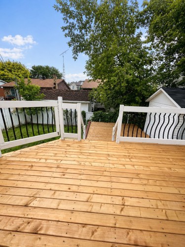 Cour - 5008 Rue Domville, Longueuil (Saint-Hubert), QC - Outdoor With Deck Patio Veranda With Exterior