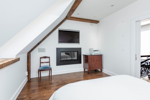 Chambre à coucher - 667 Av. Belmont, Westmount, QC - Indoor Photo Showing Bedroom With Fireplace