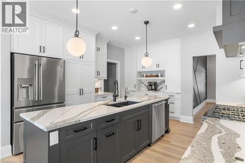 2 Cloverlea Crescent, St. George, ON - Indoor Photo Showing Kitchen With Double Sink With Upgraded Kitchen